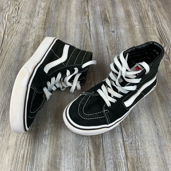 Vans Other - Vans SK8-HI SLIM Lace Up Hi Top Black White Shoe